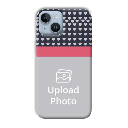 Hearts Customized Printed Back Case for Apple iPhone 14