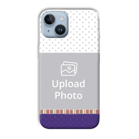 Blue White Customized Printed Back Case for Apple iPhone 14