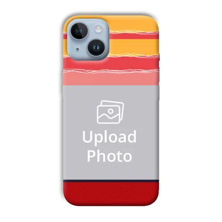 Yellow Pink Customized Printed Back Case for Apple iPhone 14