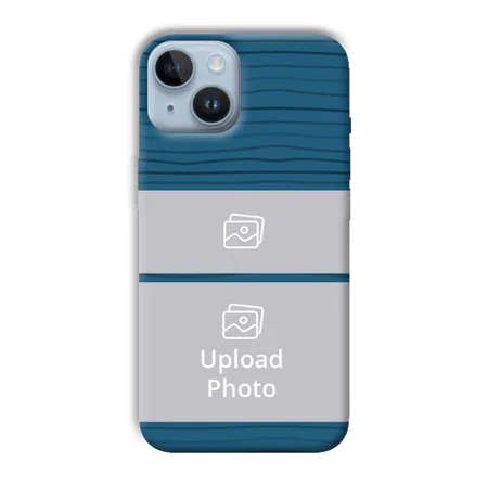 Dark Blue Customized Printed Back Case for Apple iPhone 14
