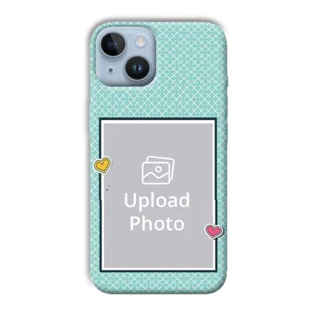 Sky Blue Customized Printed Back Case for Apple iPhone 14