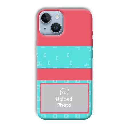 Bluish Pattern Customized Printed Back Case for Apple iPhone 14
