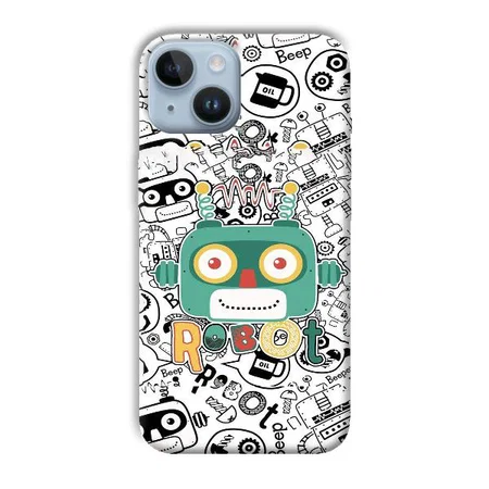 Animated Robot Customized Printed Back Case for Apple iPhone 14