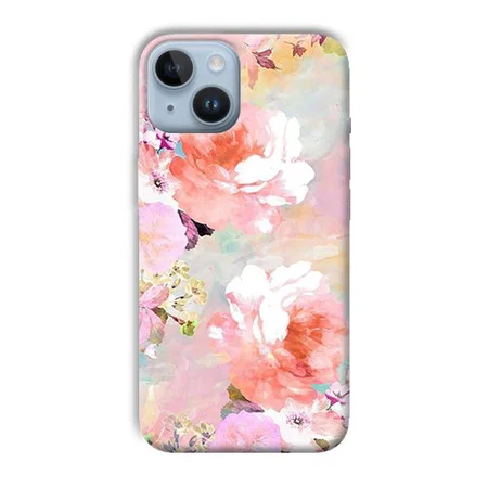 Floral Canvas Customized Printed Back Case for Apple iPhone 14