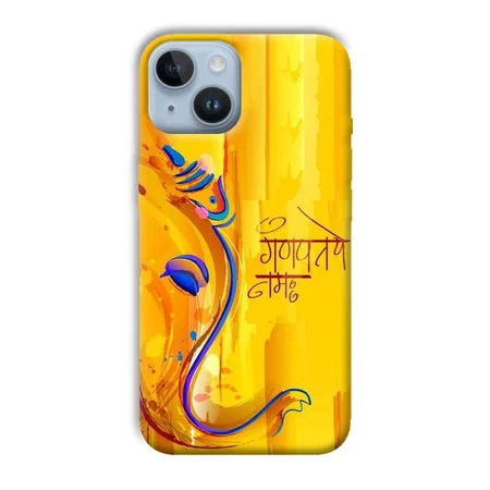 Ganpathi Prayer Customized Printed Back Case for Apple iPhone 14