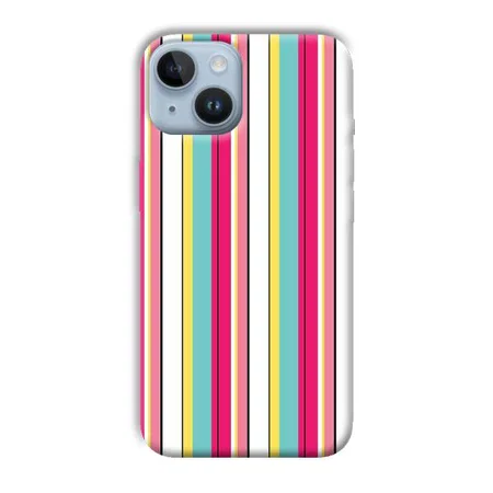 Lines Pattern Customized Printed Back Case for Apple iPhone 14