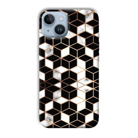 Black Cubes Customized Printed Back Case for Apple iPhone 14