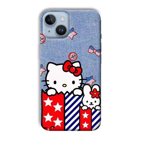 Cute Kitty Customized Printed Back Case for Apple iPhone 14