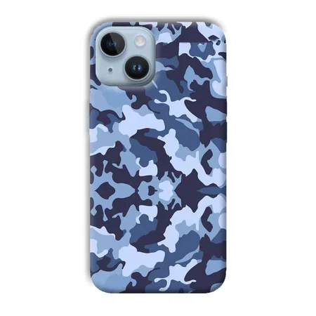 Blue Patterns Customized Printed Back Case for Apple iPhone 14