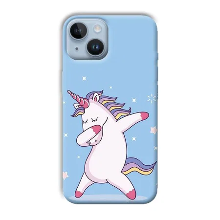 Unicorn Dab Customized Printed Back Case for Apple iPhone 14