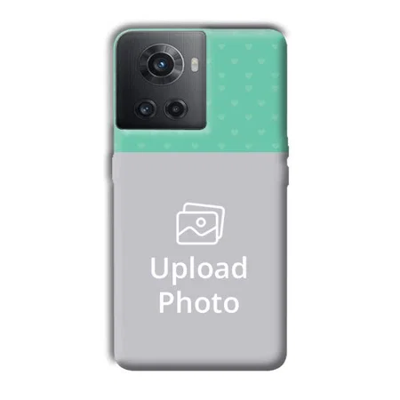 Green Hearts Customized Printed Back Case for OnePlus 10R 5G