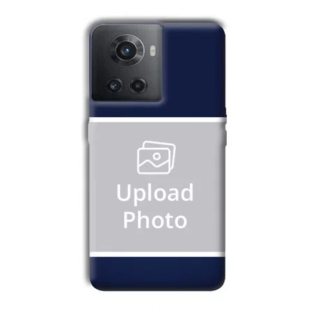 Blue White Customized Printed Back Case for OnePlus 10R 5G