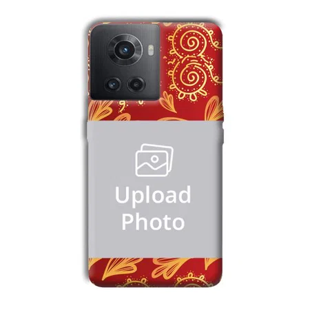 Red Design Customized Printed Back Case for OnePlus 10R 5G