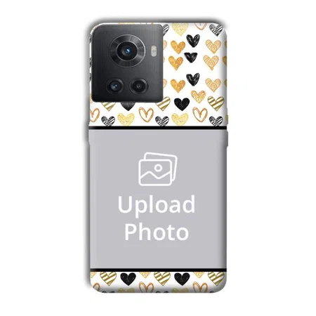 Small Hearts Customized Printed Back Case for OnePlus 10R 5G