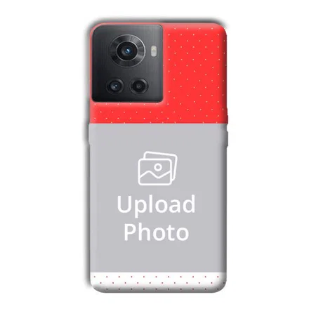 Red White Customized Printed Back Case for OnePlus 10R 5G
