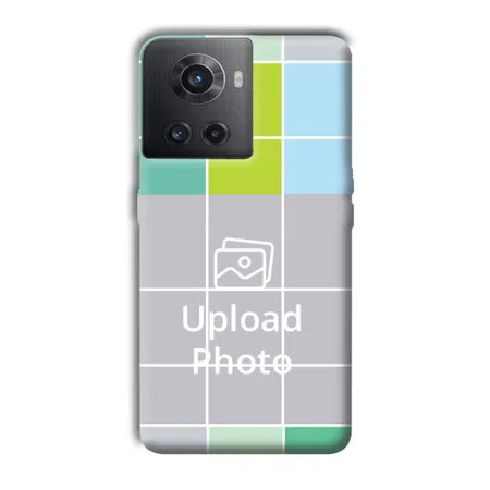 Grid Customized Printed Back Case for OnePlus 10R 5G