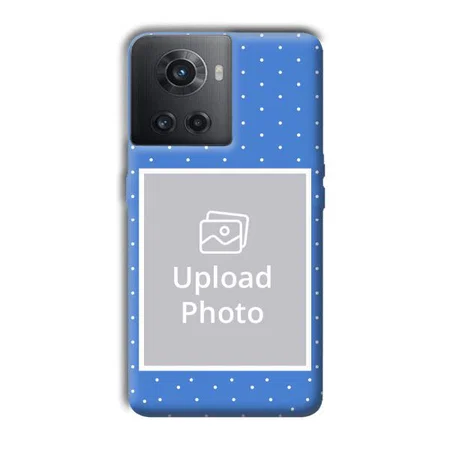 Sky Blue White Customized Printed Back Case for OnePlus 10R 5G