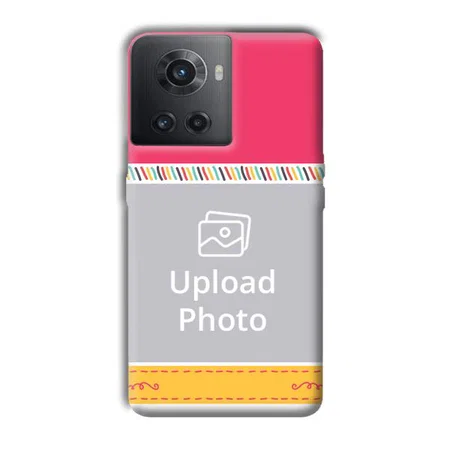 Pink Yellow Customized Printed Back Case for OnePlus 10R 5G