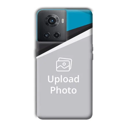 Blue Black Customized Printed Back Case for OnePlus 10R 5G