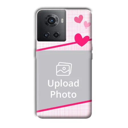 Pink Check Customized Printed Back Case for OnePlus 10R 5G