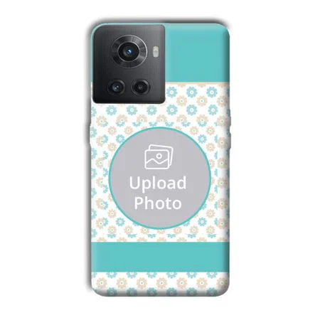 Blue Flowers Customized Printed Back Case for OnePlus 10R 5G