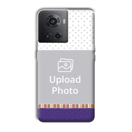 Blue White Customized Printed Back Case for OnePlus 10R 5G
