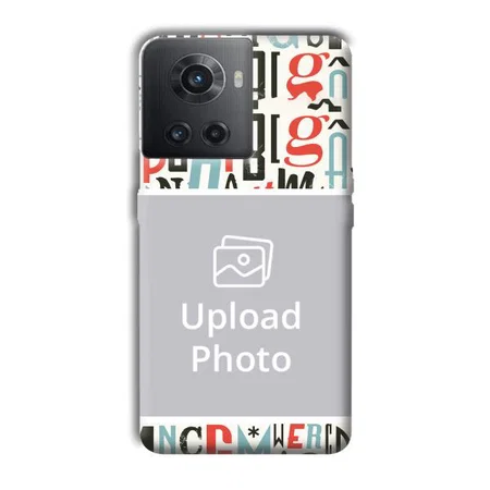 Alphabets Customized Printed Back Case for OnePlus 10R 5G