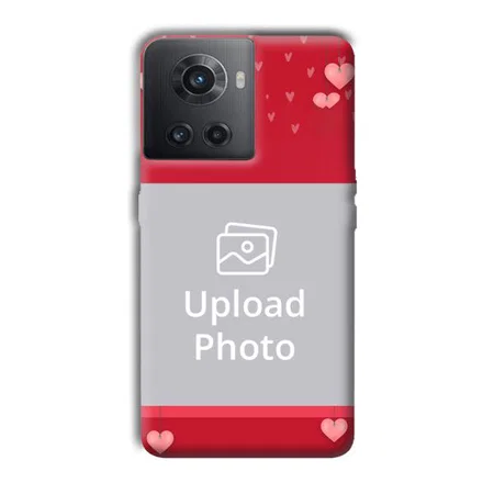 Red Pink  Customized Printed Back Case for OnePlus 10R 5G
