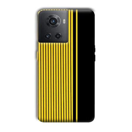 Yellow Black Design Customized Printed Back Case for OnePlus 10R 5G