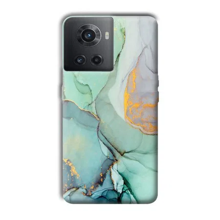 Green Marble Customized Printed Back Case for OnePlus 10R 5G