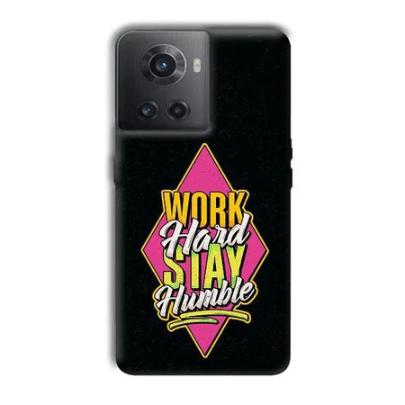 Work Hard Quote Customized Printed Back Case for OnePlus 10R 5G