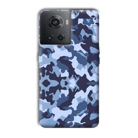 Blue Patterns Customized Printed Back Case for OnePlus 10R 5G