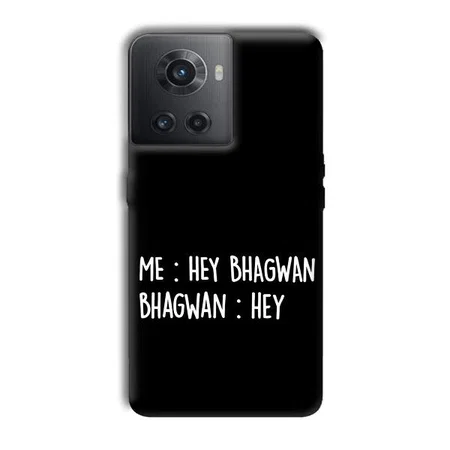 Hey Bhagwan Customized Printed Back Case for OnePlus 10R 5G