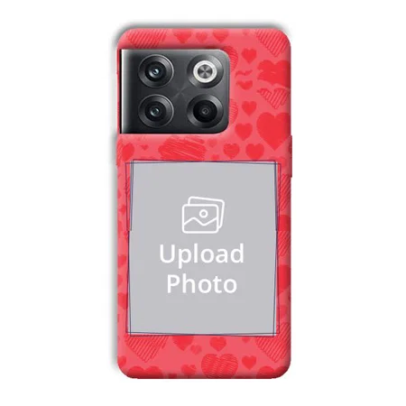 Red Hearts Customized Printed Back Case for OnePlus 10T 5G