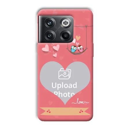 Love Birds Design Customized Printed Back Case for OnePlus 10T 5G