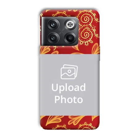 Red Design Customized Printed Back Case for OnePlus 10T 5G