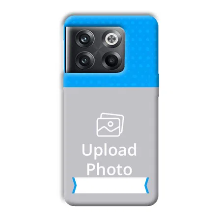Sky Blue & White Customized Printed Back Case for OnePlus 10T 5G