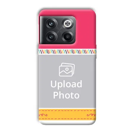 Pink Yellow Customized Printed Back Case for OnePlus 10T 5G