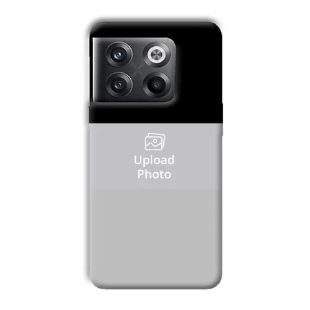 Black & Grey Customized Printed Back Case for OnePlus 10T 5G