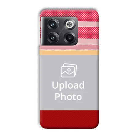 Red Pink Design Customized Printed Back Case for OnePlus 10T 5G