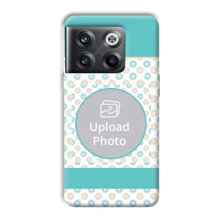 Blue Flowers Customized Printed Back Case for OnePlus 10T 5G