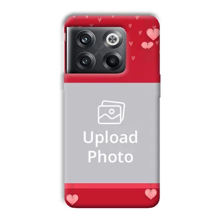 Red Pink  Customized Printed Back Case for OnePlus 10T 5G