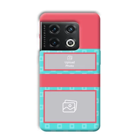 Blue Pink Customized Printed Back Case for OnePlus 10 Pro 5G