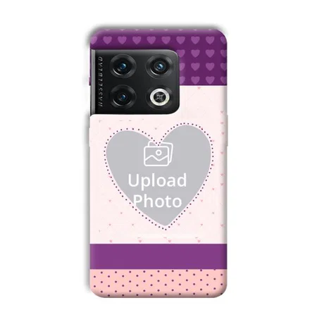 Purple Hearts Customized Printed Back Case for OnePlus 10 Pro 5G