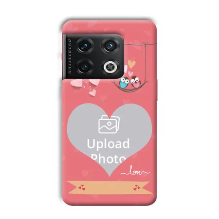 Love Birds Design Customized Printed Back Case for OnePlus 10 Pro 5G