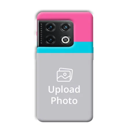 Pink & Sky Blue Customized Printed Back Case for OnePlus 10 Pro 5G
