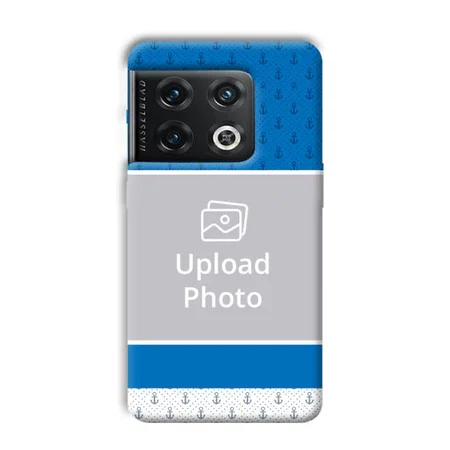 Blue White Design Customized Printed Back Case for OnePlus 10 Pro 5G
