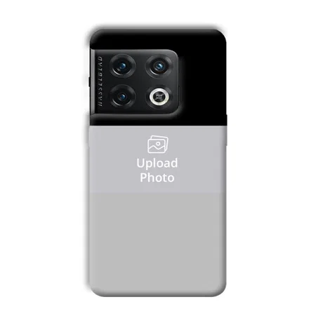 Black & Grey Customized Printed Back Case for OnePlus 10 Pro 5G