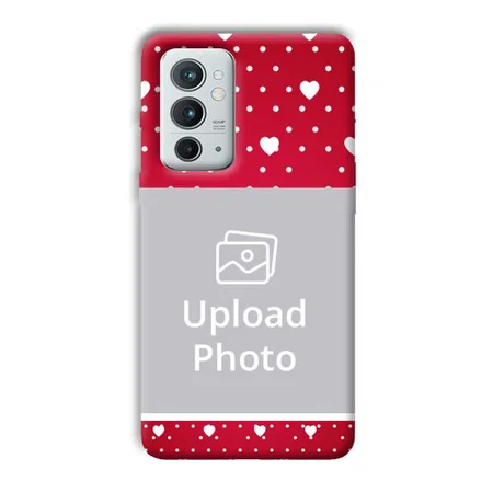 White Hearts Customized Printed Back Case for OnePlus 9RT