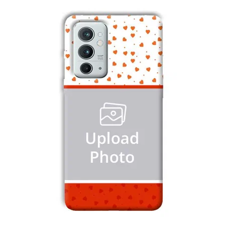 Orange Hearts Customized Printed Back Case for OnePlus 9RT